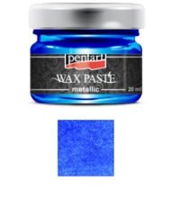 Pentart wax pasta metallic m. blå